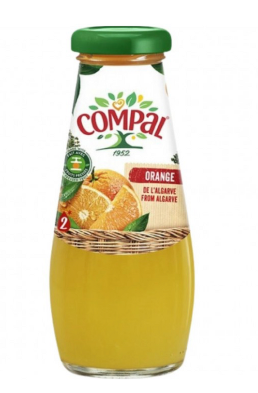 COMPAL NECTAR D'ORANGE D'ALGARVE BOUTEILLE VERRE 20 CL PACK DE 15